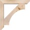 Ekena Millwork Westlake Slat Smooth Bracket w/ Offset Brace, Douglas Fir, 5 1/2"W x 28"D x 28"H BKT0604X28X28WTL06SDF - alternate 2